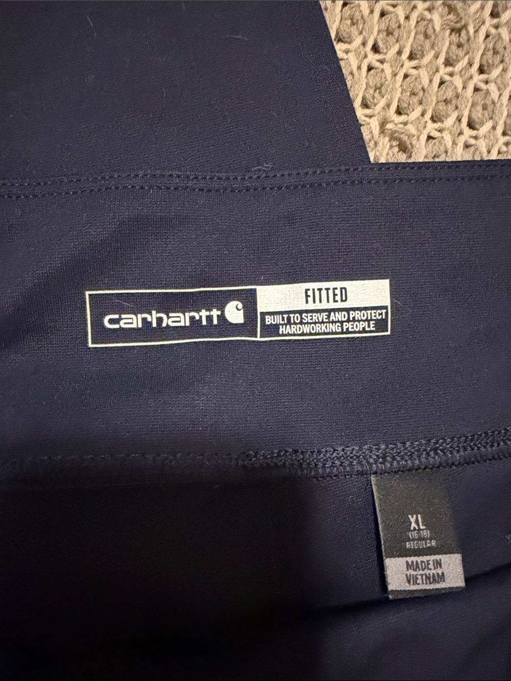 Carhartt Navy Utility Pocket Leggings with Logo Patch - Picture 2 of 4